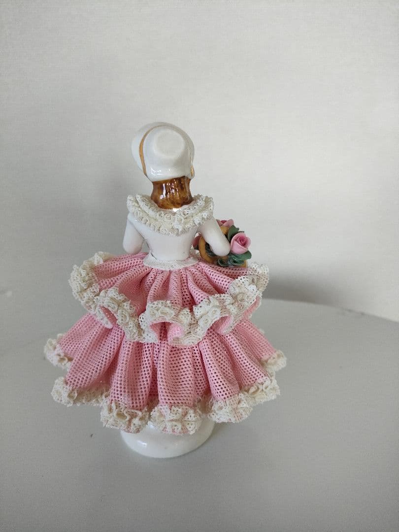 ドマン　レースドール 置物 陶器人形 陶器 人形 インテリア アンティーク