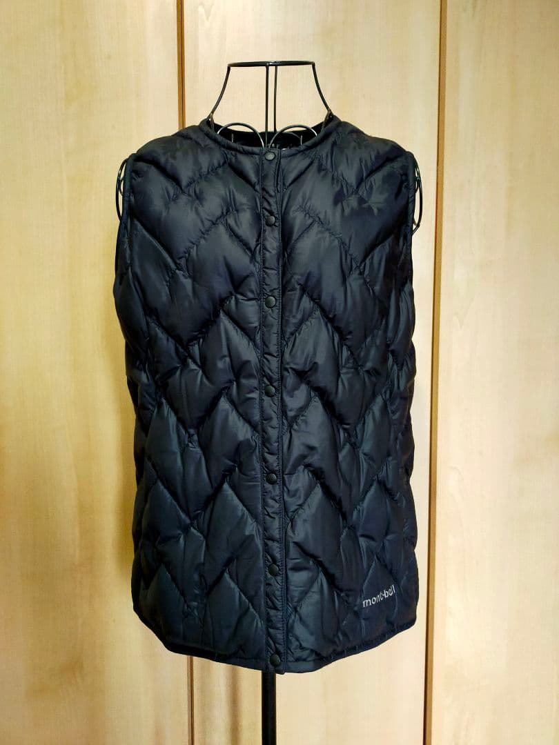 美品♡モンベルスペリオダウンラウンドネックベスト　レディースＬ