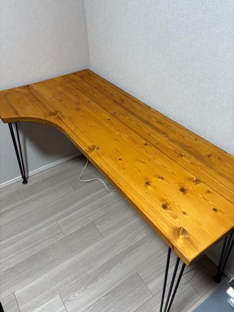 LOWYA ロウヤ　幅140 L字デスク 天然木使用