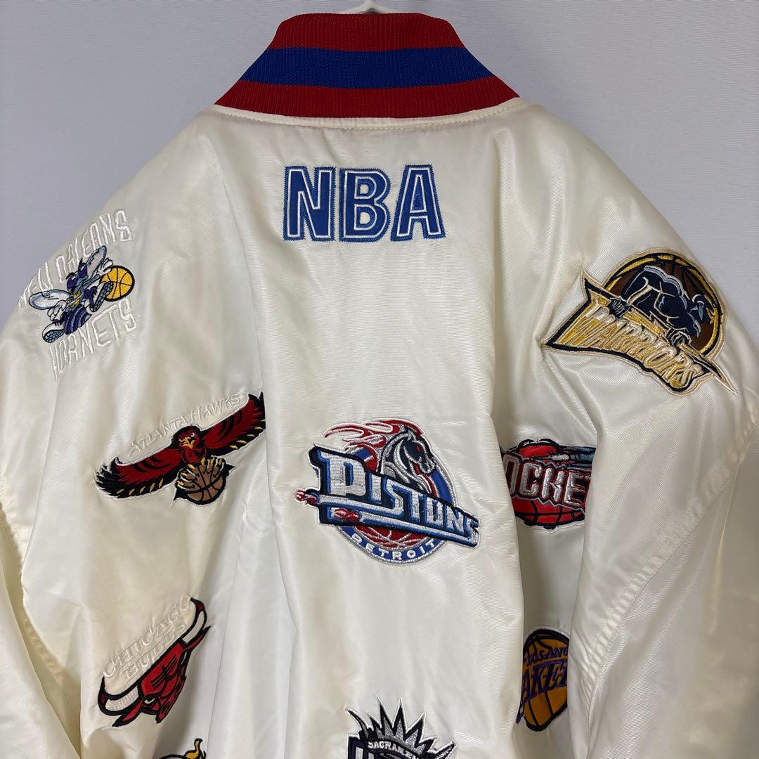 90s NBA 全チームロゴ オールチーム 中綿ジャケット スタジャン