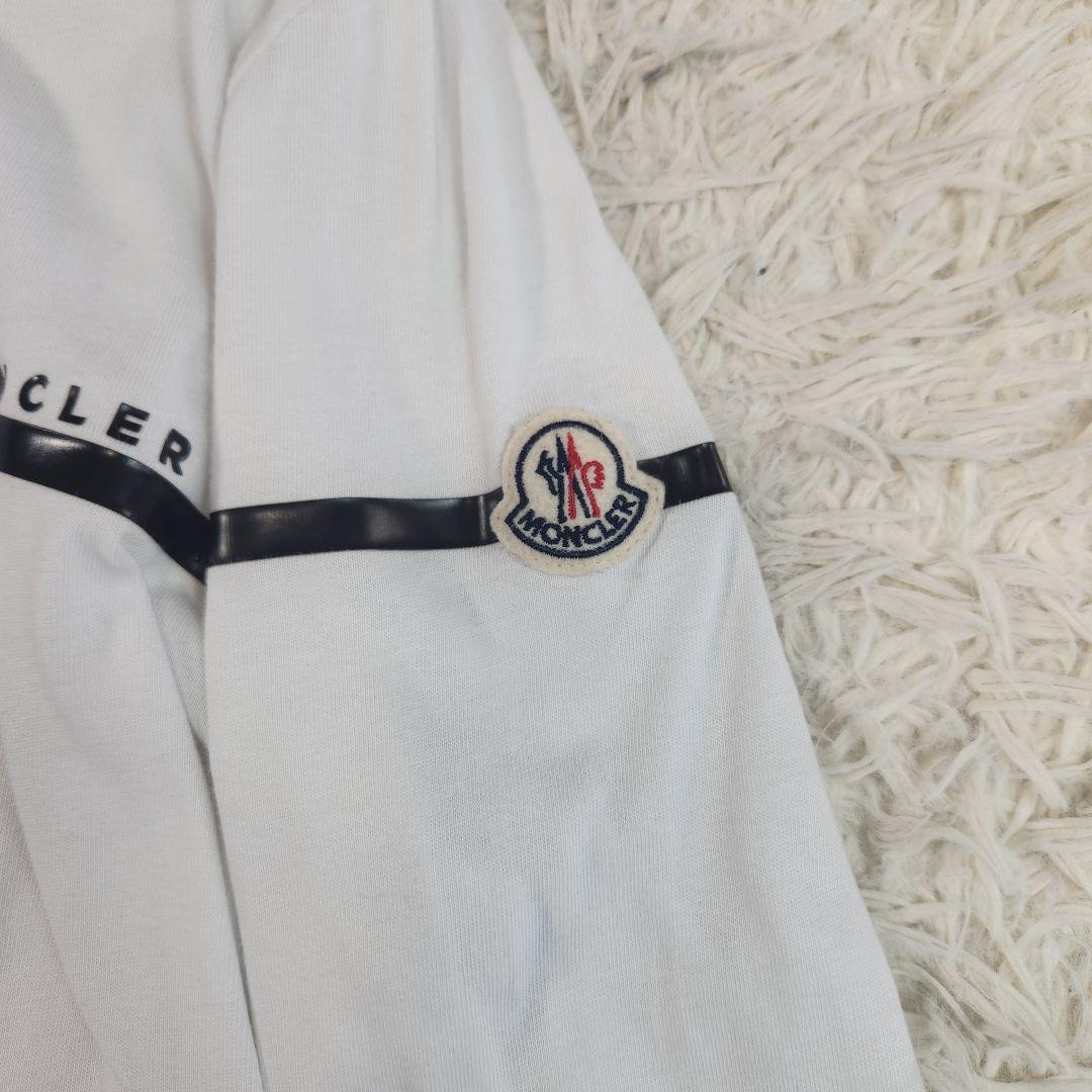 美品 MONCLER ロンT 2022 カットソー ロングスリーブ ロゴワッペン