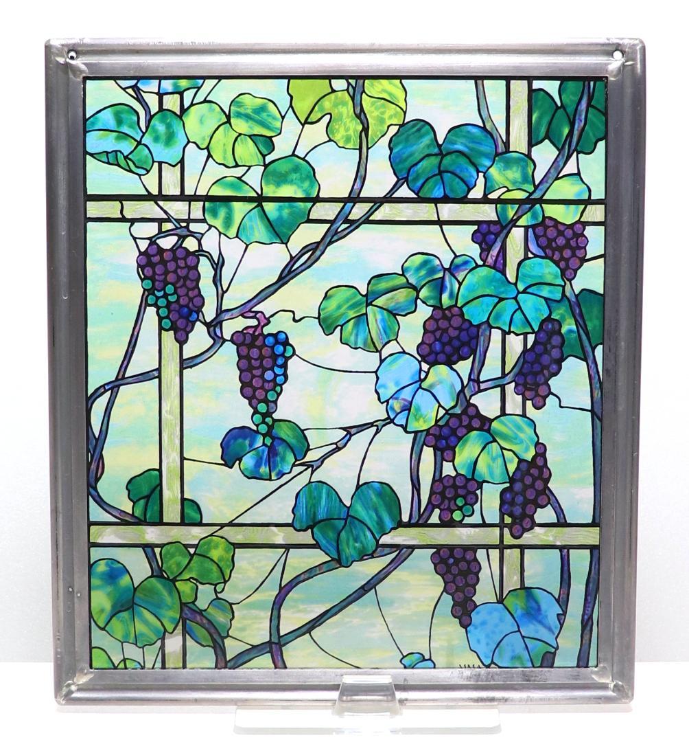 ティファニー ヴィンテージ ステンドグラス 葡萄の木 メトロポリタン美術館収蔵