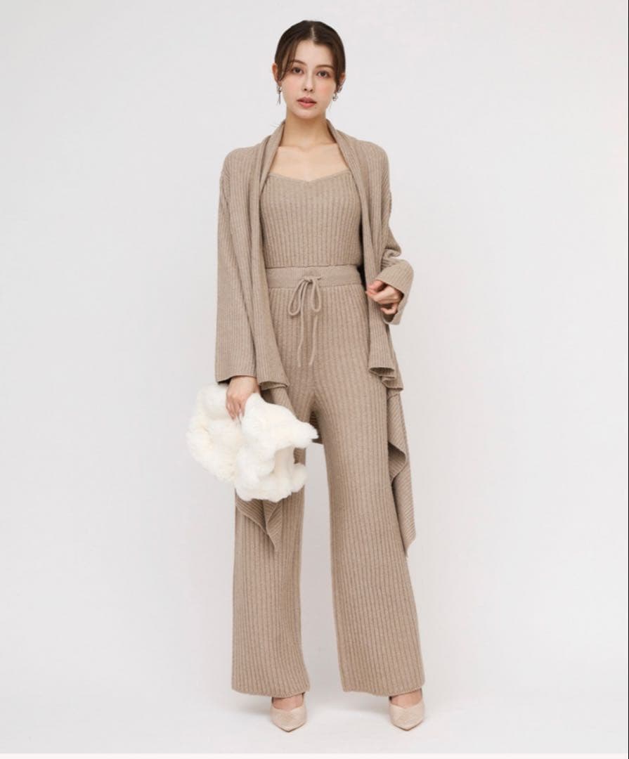  PARTY イレヘムカーデメリブニットオール インワン