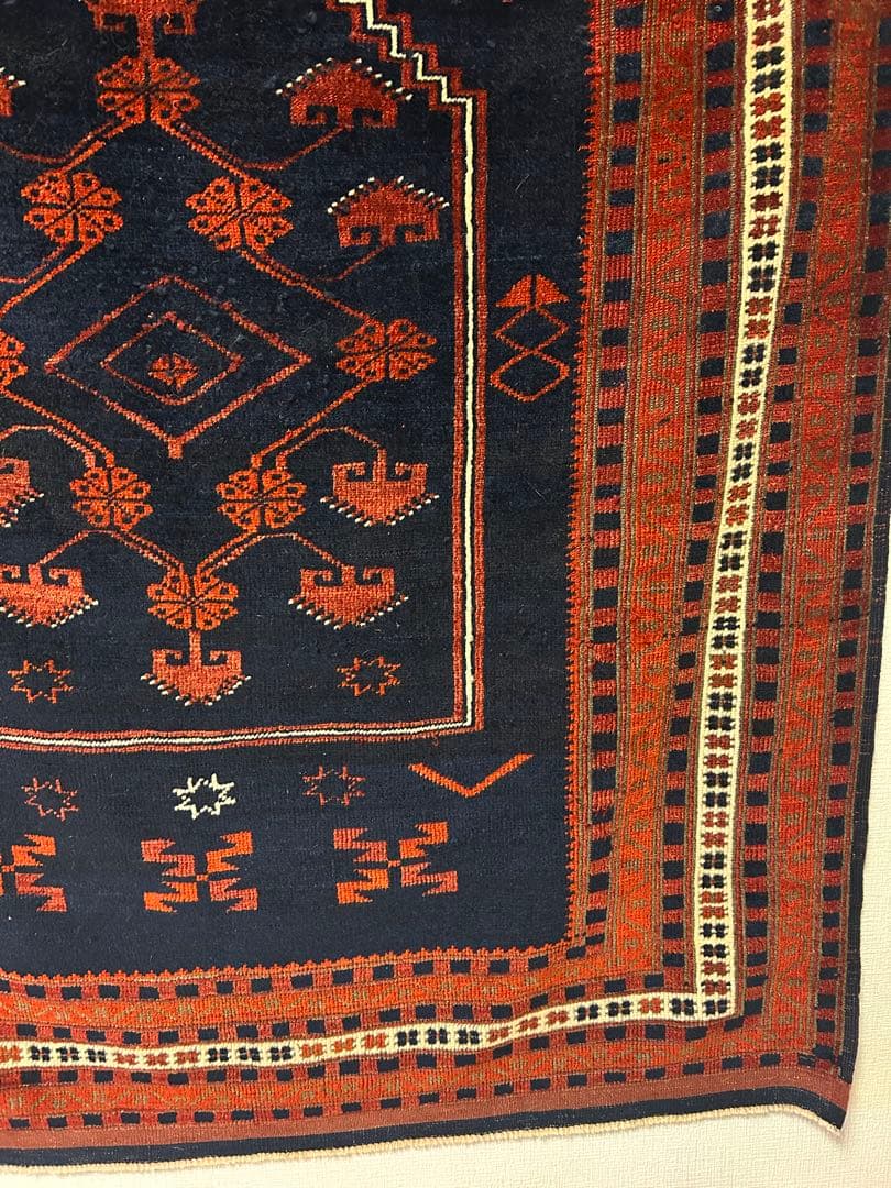 【一点物】最終値下げ貴重ヤージュベディルアンティーク絨毯トライバルラグ