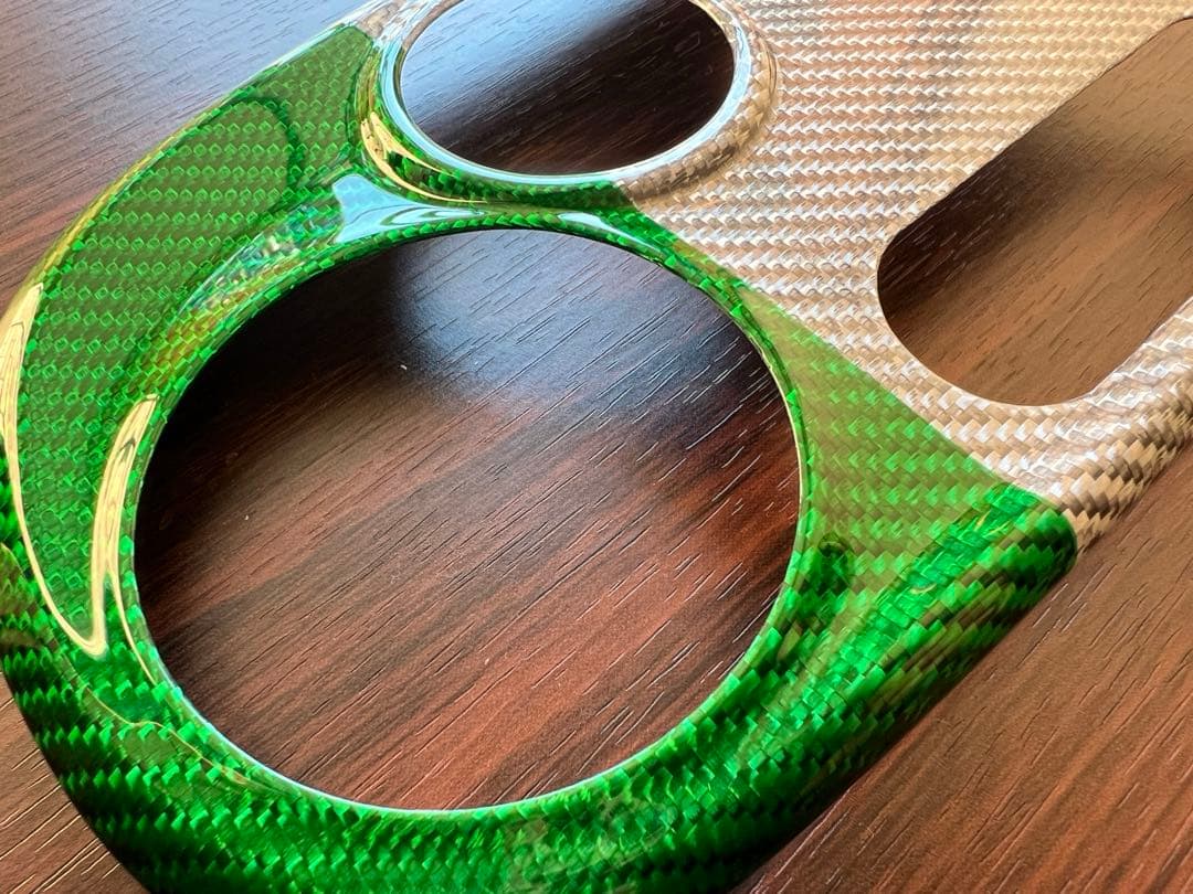 アバルト エアコン パネルカバー(オート) リアルカーボン シリーズ5、4、3