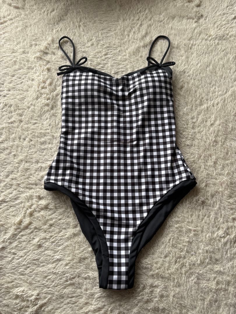 ギンガムチェック ワンピース水着