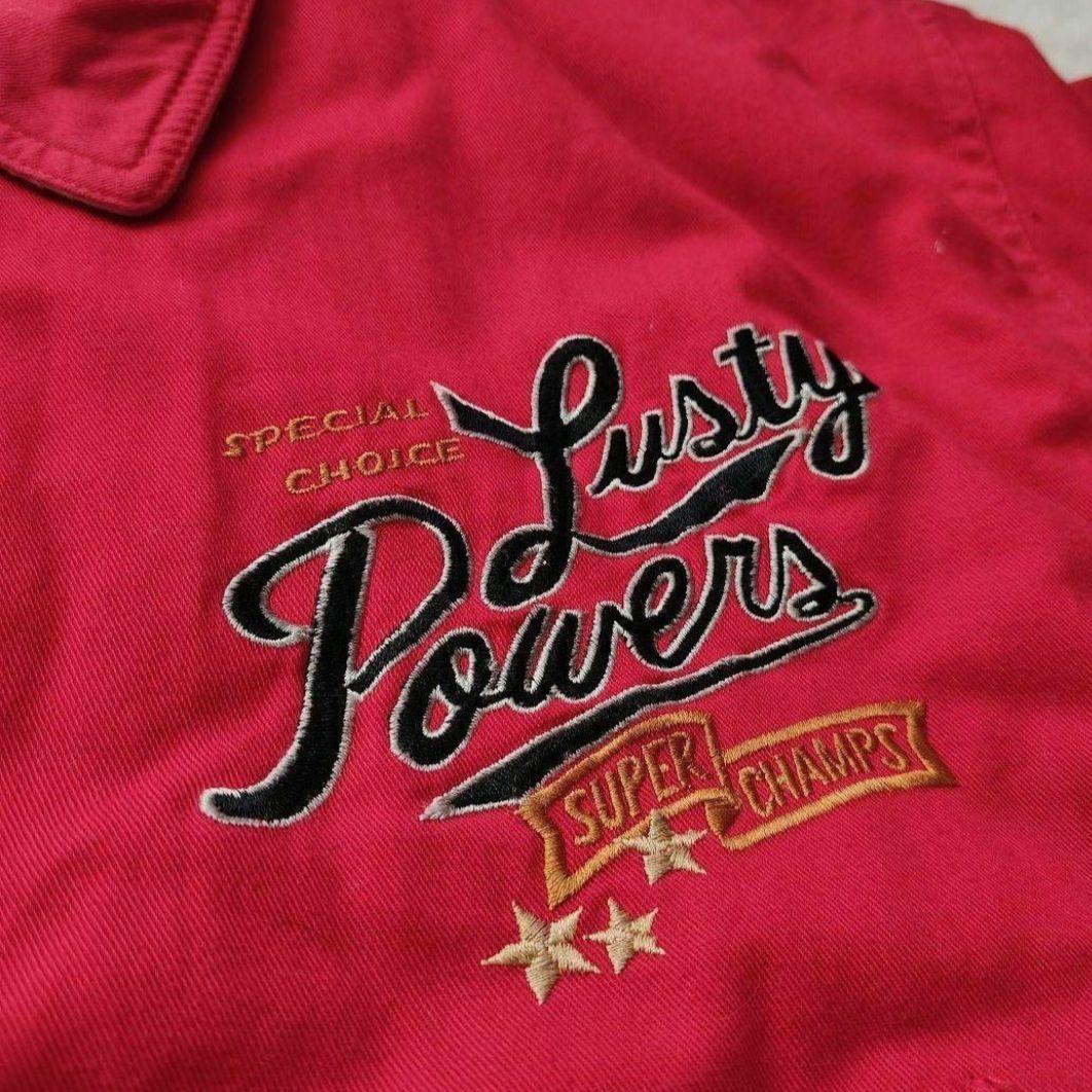 【希少レア】90s リバーシブル スポーツ ジャケット レッド グレー 刺繍