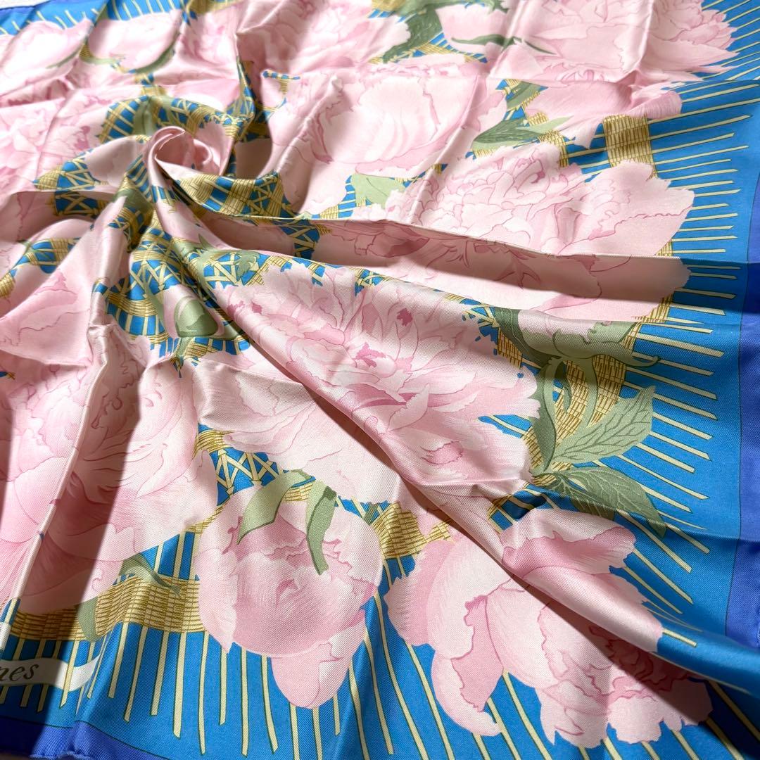 エルメス HERMES スカーフ　カレ90 Les Pivoines