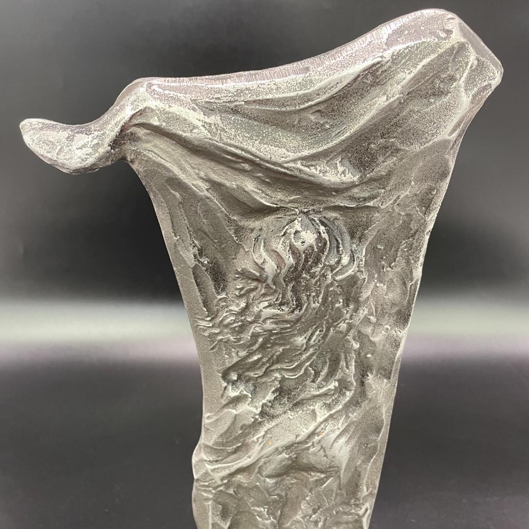 銘有 田島義朗 アルミ鋳物製 造形彫刻 現代彫刻 高さ32.5cm SB20