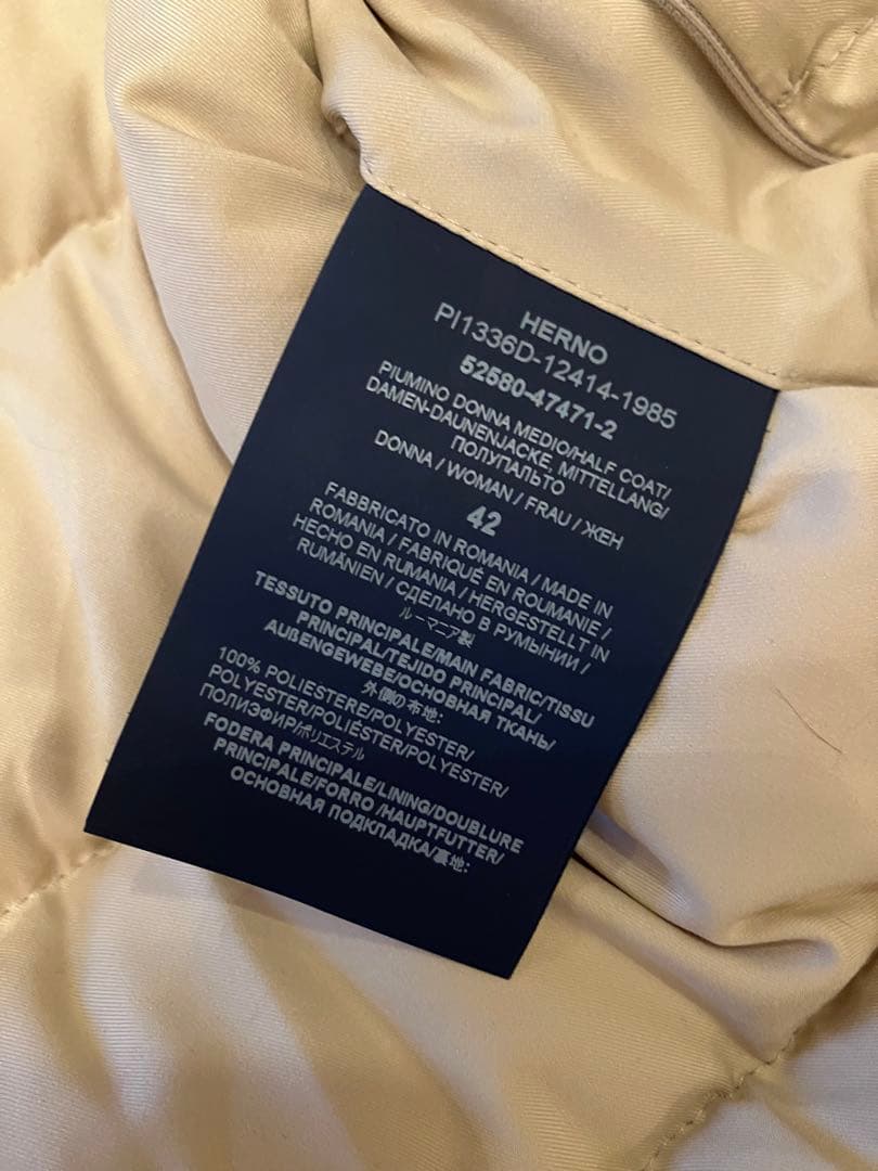 ヘルノHERNO ポーラテック　ダウンコート