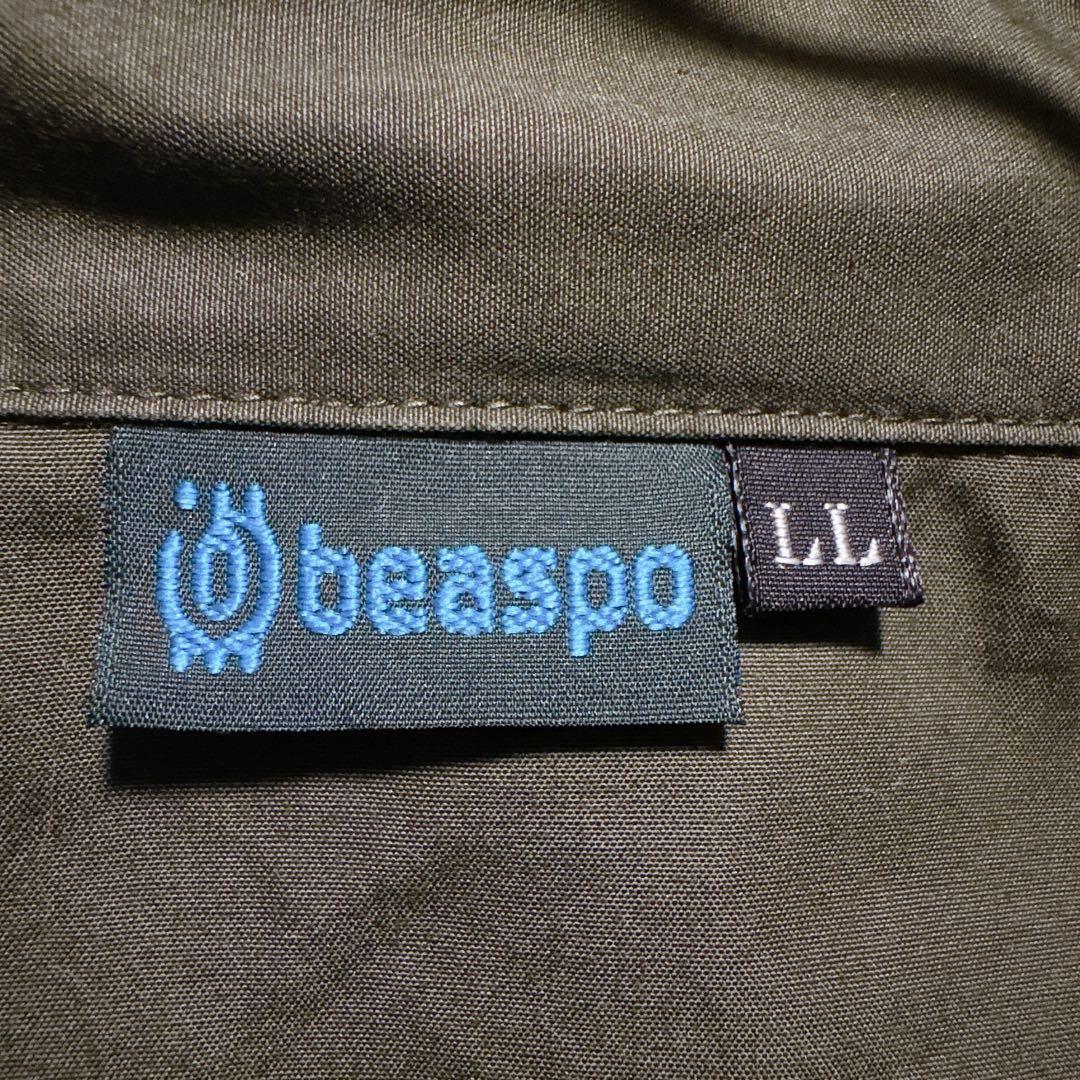 【ビアスポ beaspo】ペンタイルカントリー　マウンテンパーカー　カーキ　LL