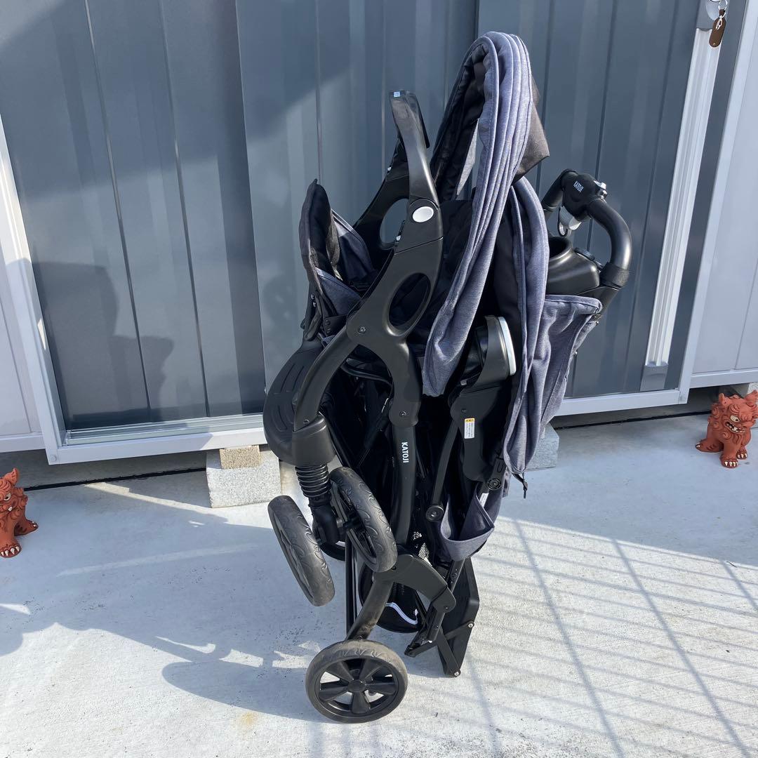 2人乗りベビーカー　2人でゴーDX KATOJI