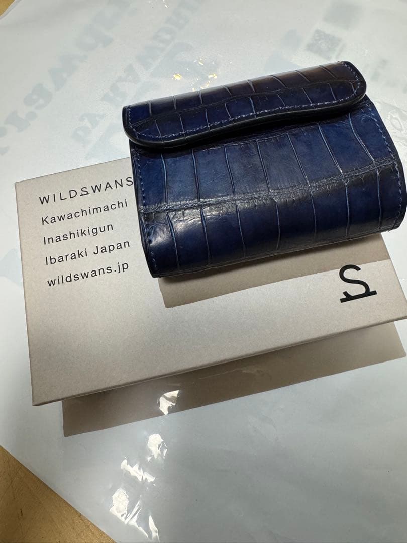 最終値下げ！WILDSWANS イーノ　藍染クロコ