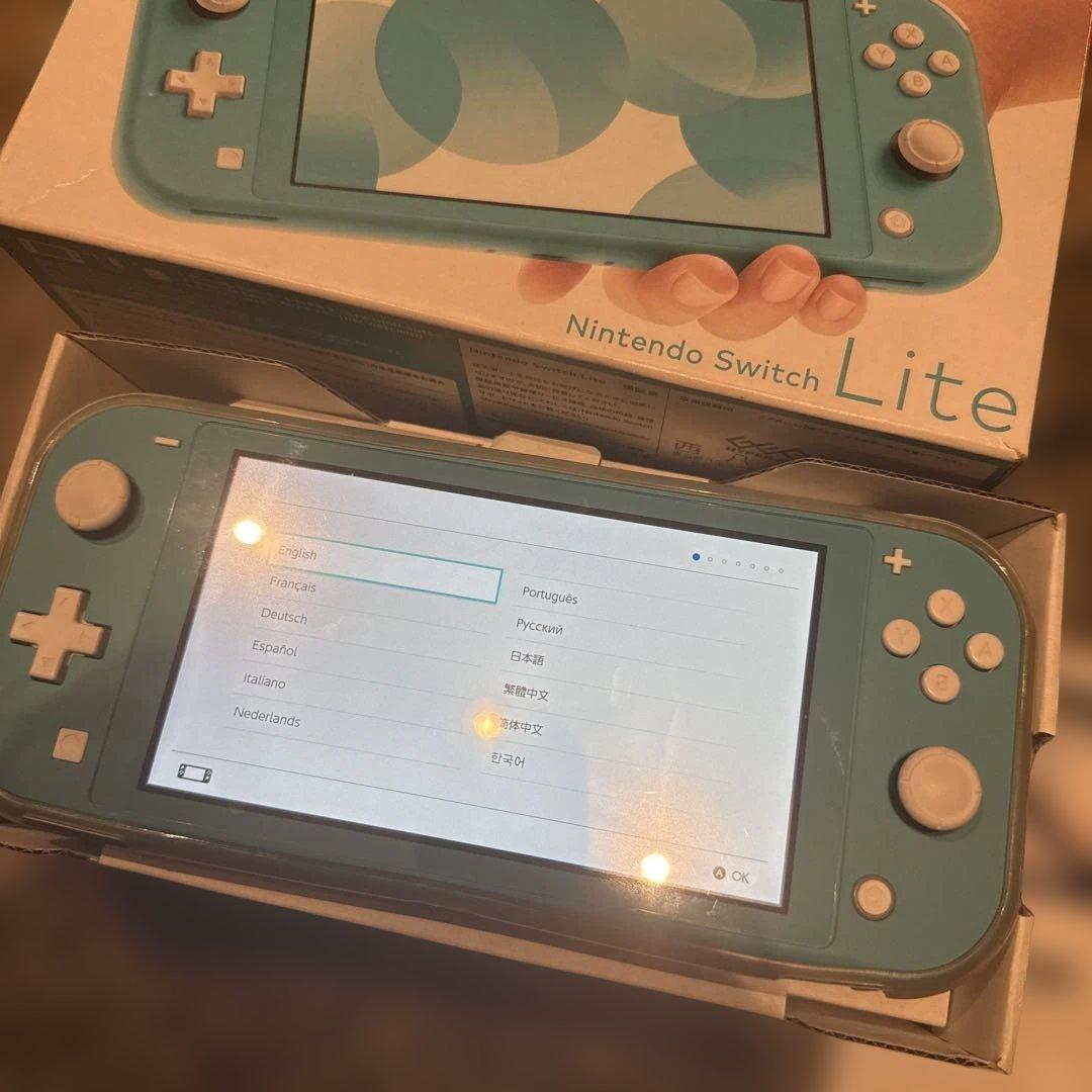 Nintendo Switch Lite 青 充電器付き　保証付