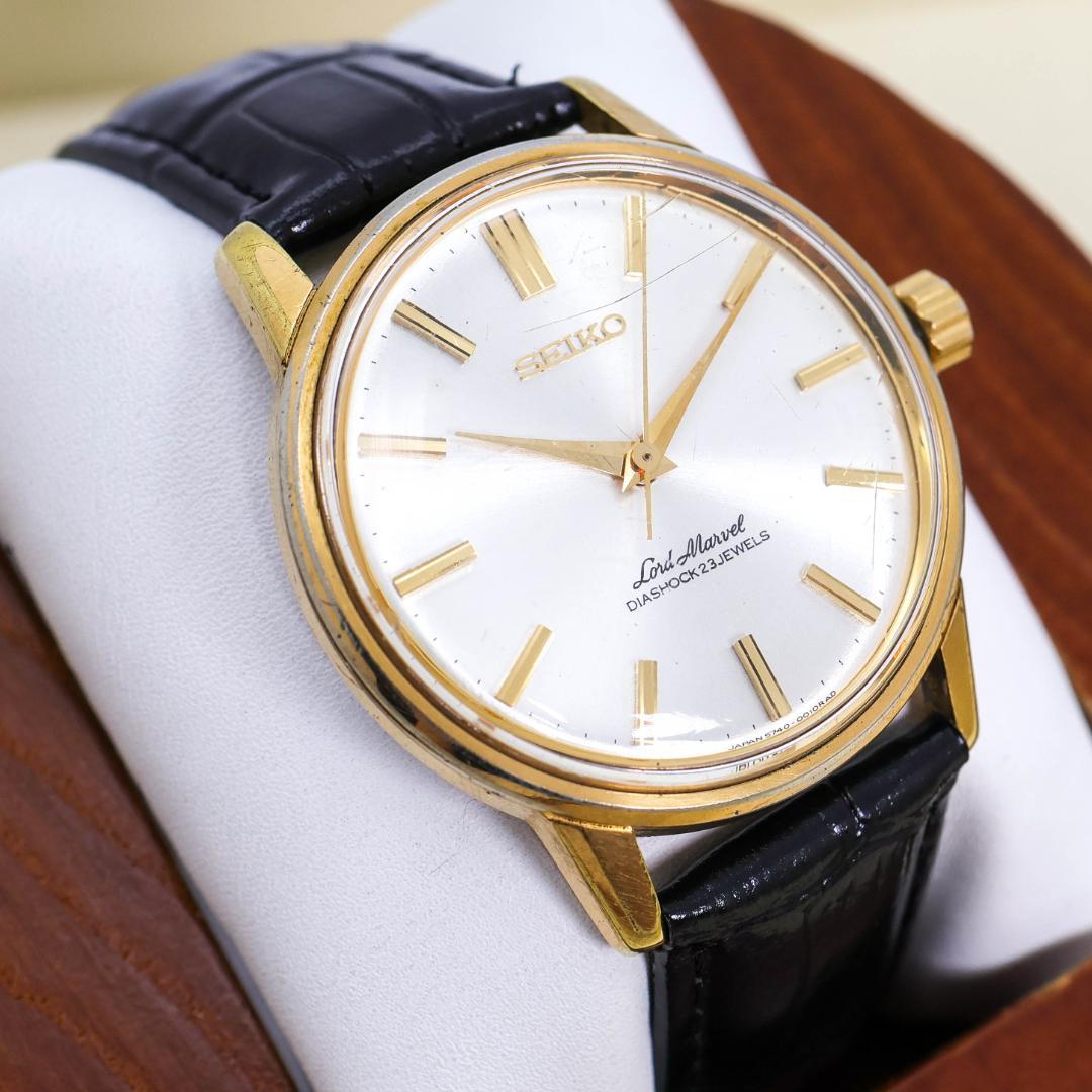 稼働 SEIKO ロードマーベル 腕時計 自動巻き 裏蓋タツノオトシゴ 2040