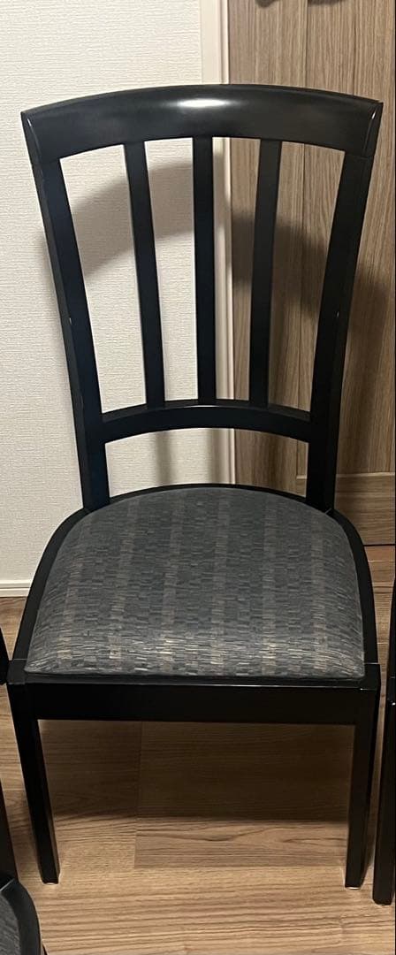 専用！希少！マルニ木工ダイニングチェア 木製チェアブラック × グレー 1脚
