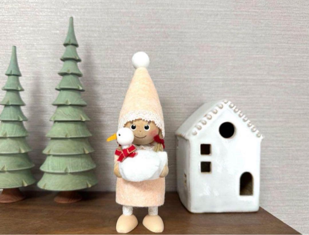 ノルディカニッセ 高島屋限定 アヒルと一緒の女の子 ピンク