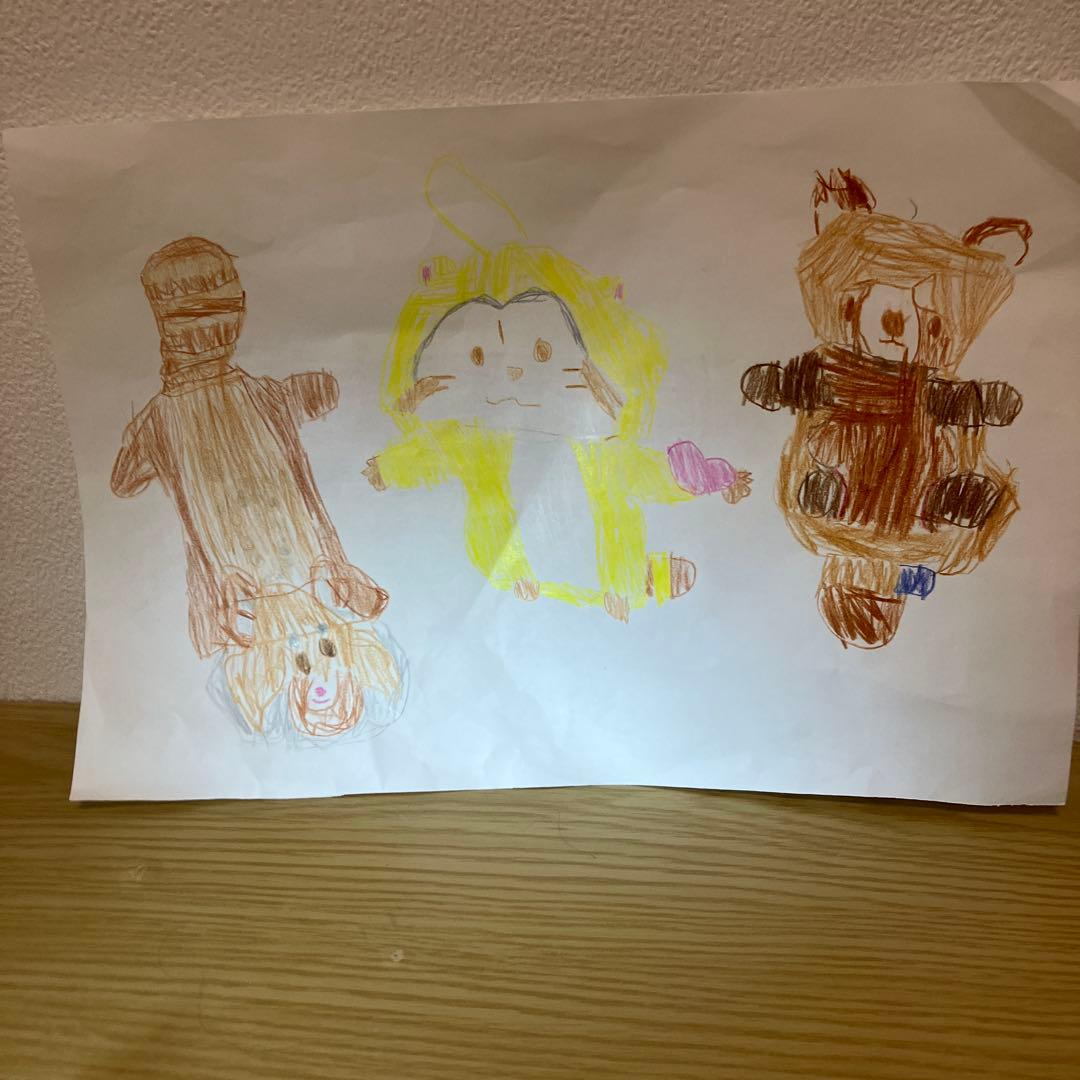 子供の作ったレッサーパンダの絵