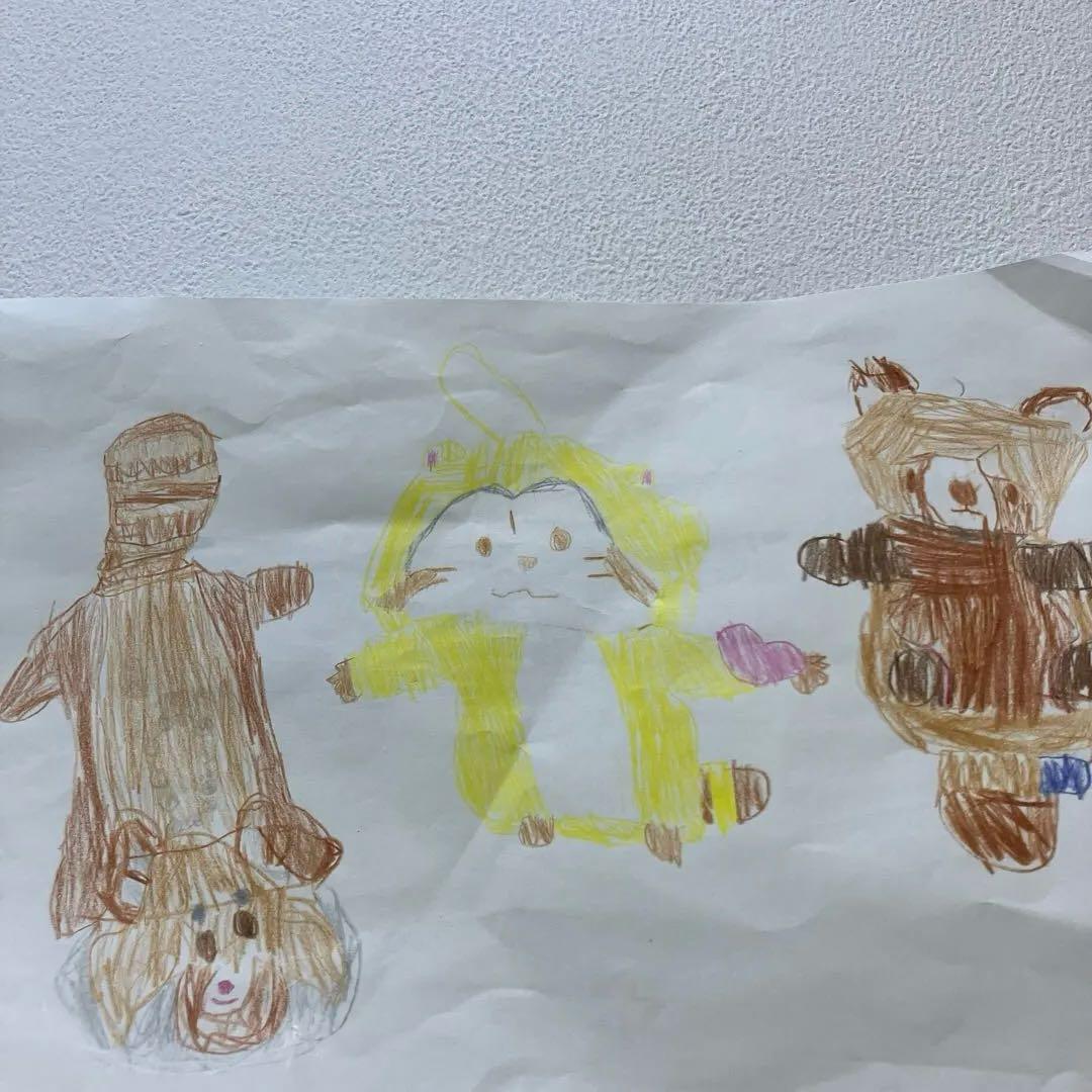 子供の作ったレッサーパンダの絵