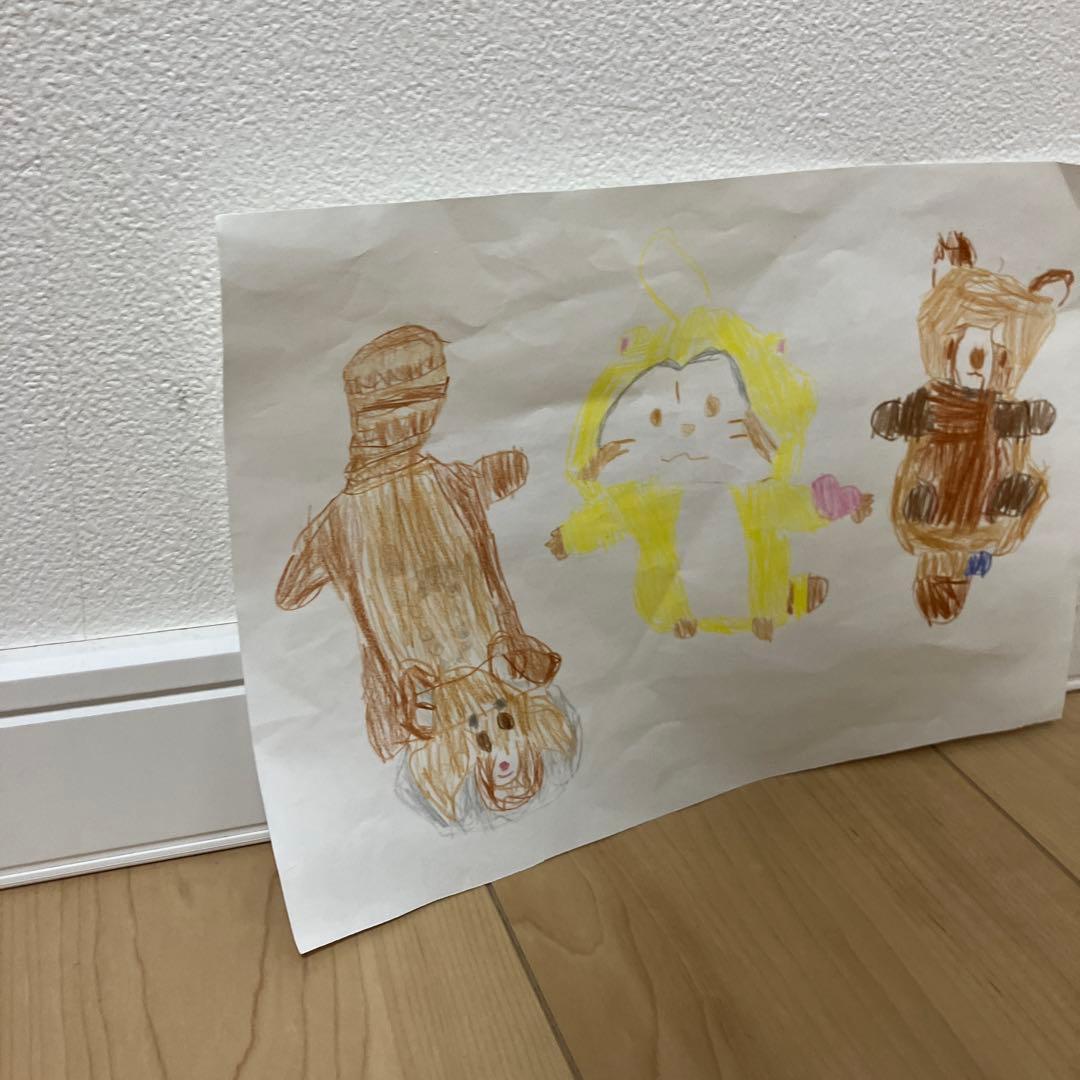 子供の作ったレッサーパンダの絵