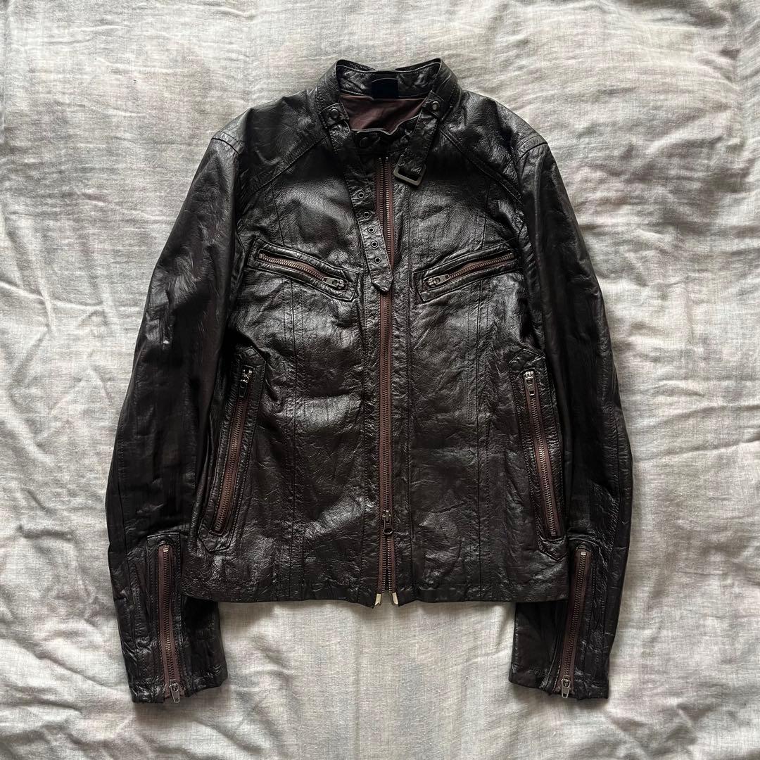 ジャケット・アウター JACK ROSE single leather jacket