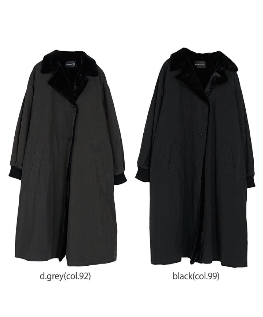 mizuiro ind ミズイロインド バックボアコート 裏ボア　 完売品