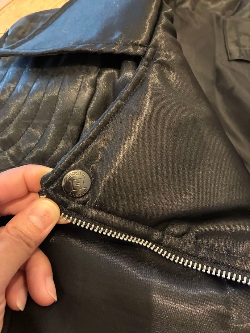 整*理様 h.ANARCHY変形黒ライダースダウンジャケット