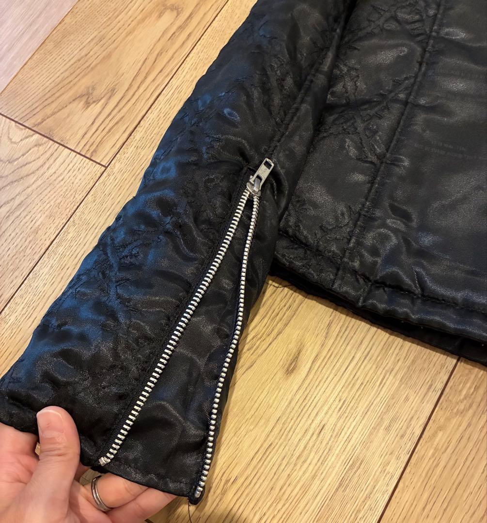 整*理様 h.ANARCHY変形黒ライダースダウンジャケット