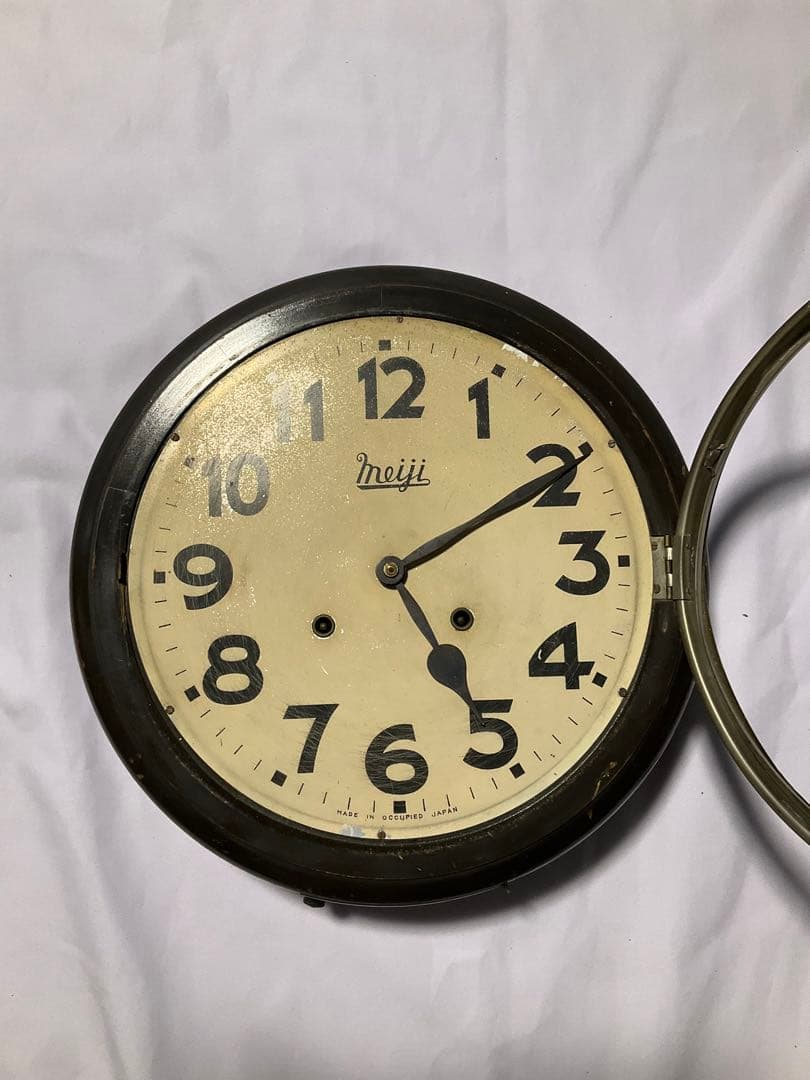 (11)MEIGI 振り子時計　アンティーク　稼動品　年代物