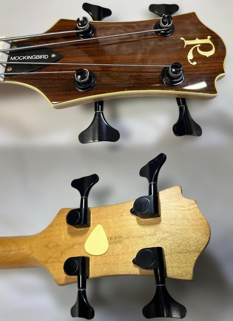 B.C.Rich モッキンバードベース　シースルーワインレッド　レアカラー