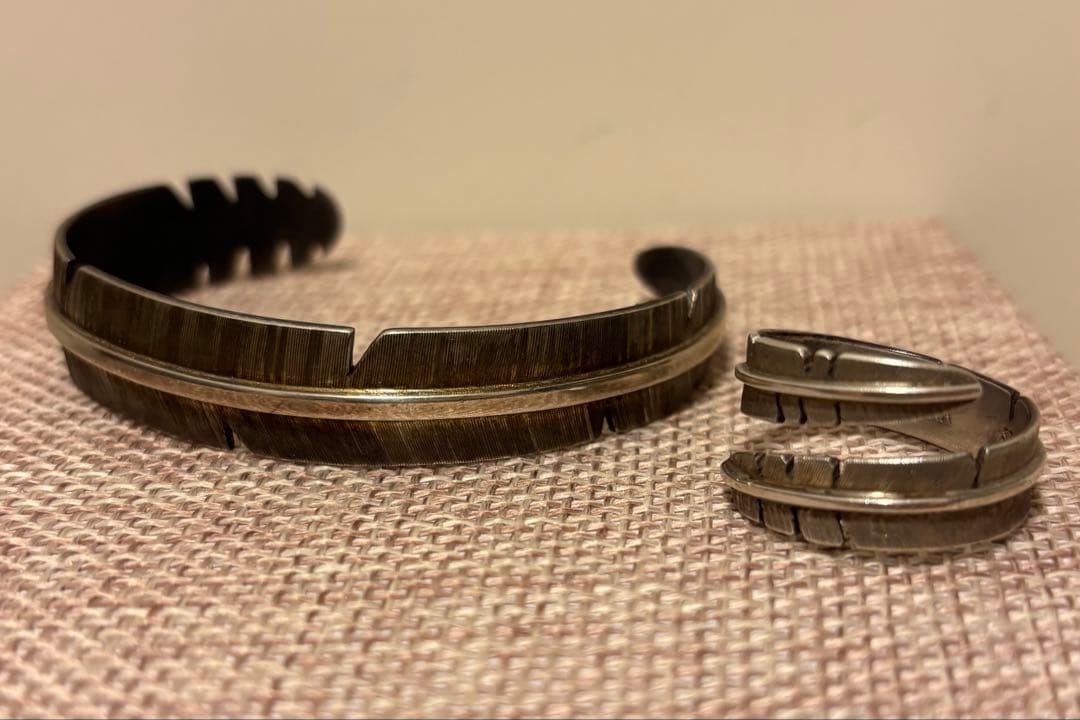 マイケルカーク　フェザーバングル　フェザーリング　2点セット　ナバホ　イレスタ