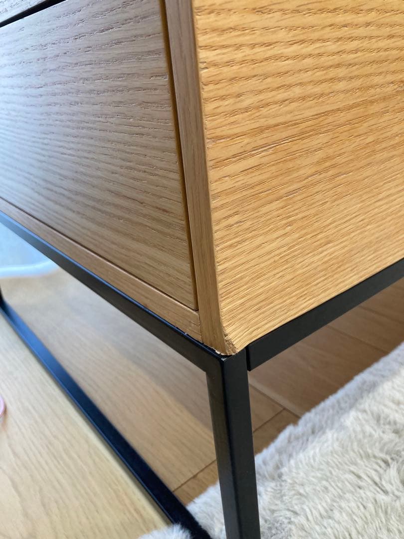 【美品】ニトリ　昇降リビングテーブル(Nヒバリ 120 LBR）