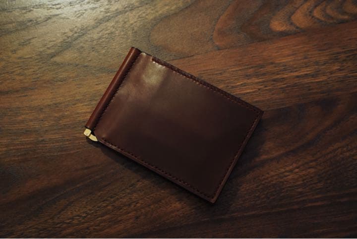 【早い者勝ち1点のみ値下げ】HORWEEN シェルコードバン　マネークリップ