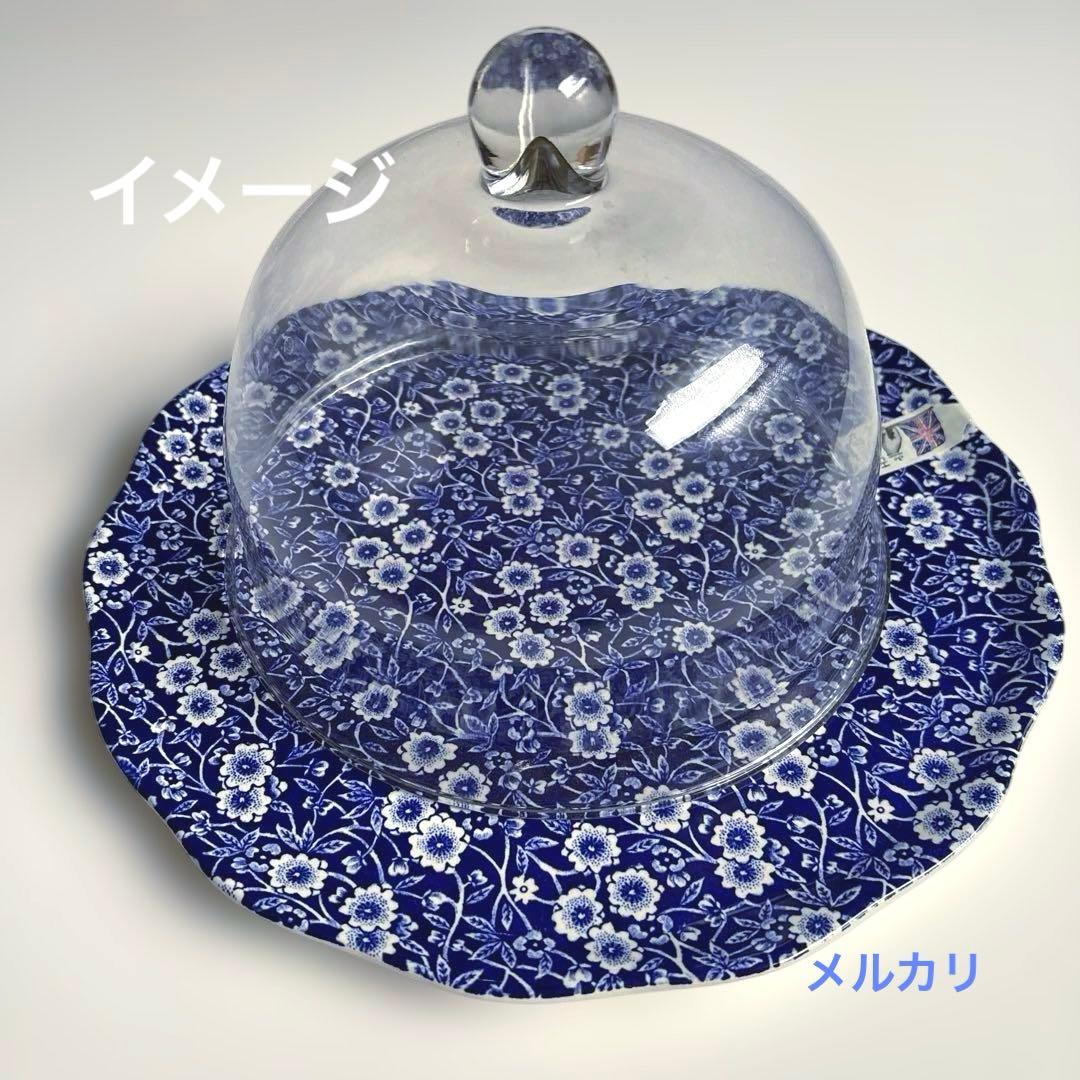 バーレイ プレート　ブルーキャリコ　ケーキプレート　ディナープレート　大皿
