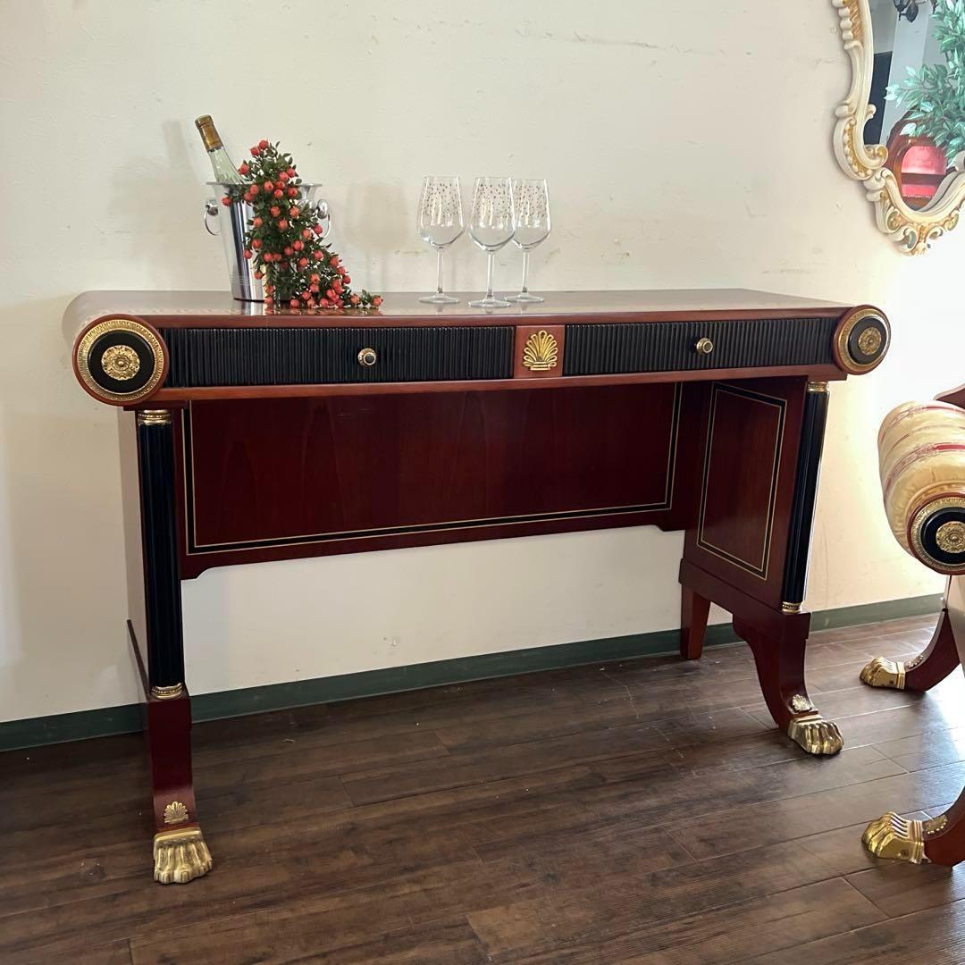 k062r123 ネオクラシカル エレガントなコンソールデスク アンピール様式