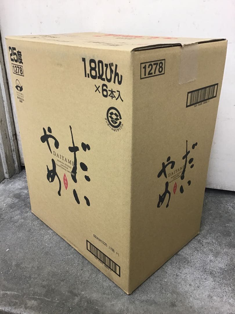【濱田酒造】　だいやめ - DAIYAME-　１．８L　 １ケース（６本入）