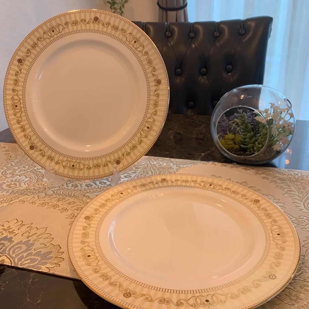 未使用　ウェッジウッド アレクサンドラ　シャンパン　27cm ディナープレート