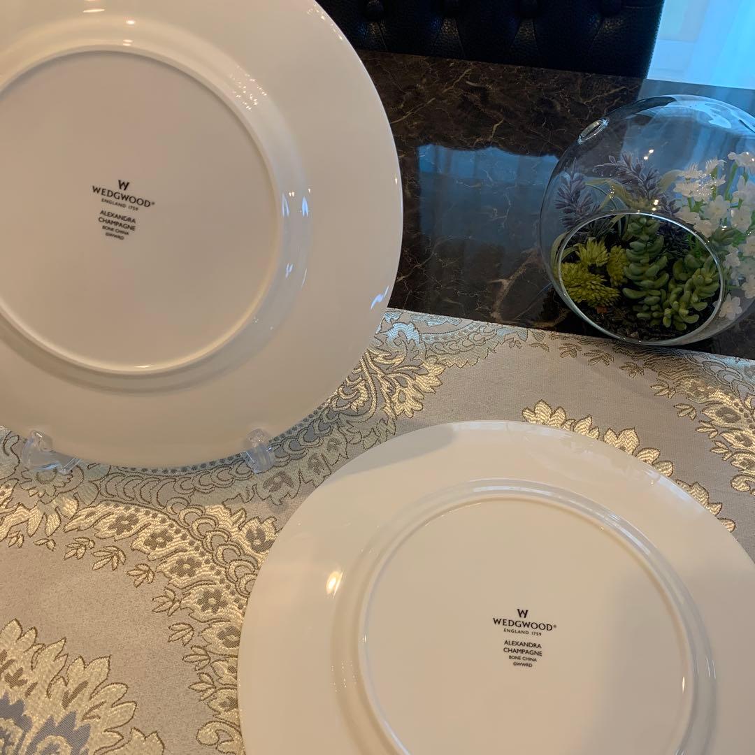 未使用　ウェッジウッド アレクサンドラ　シャンパン　27cm ディナープレート