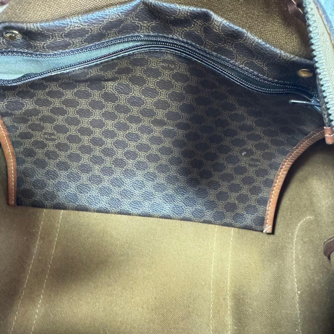 CELINEセリーヌ　マカダム柄　ボストンバッグ