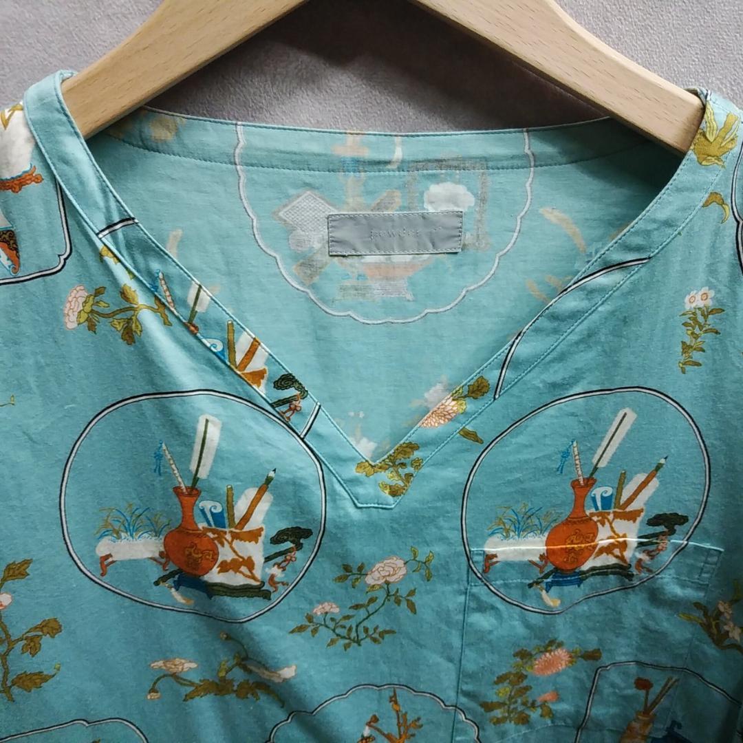 powder　トップス　総柄シャツ　下迫秀樹　パウダー