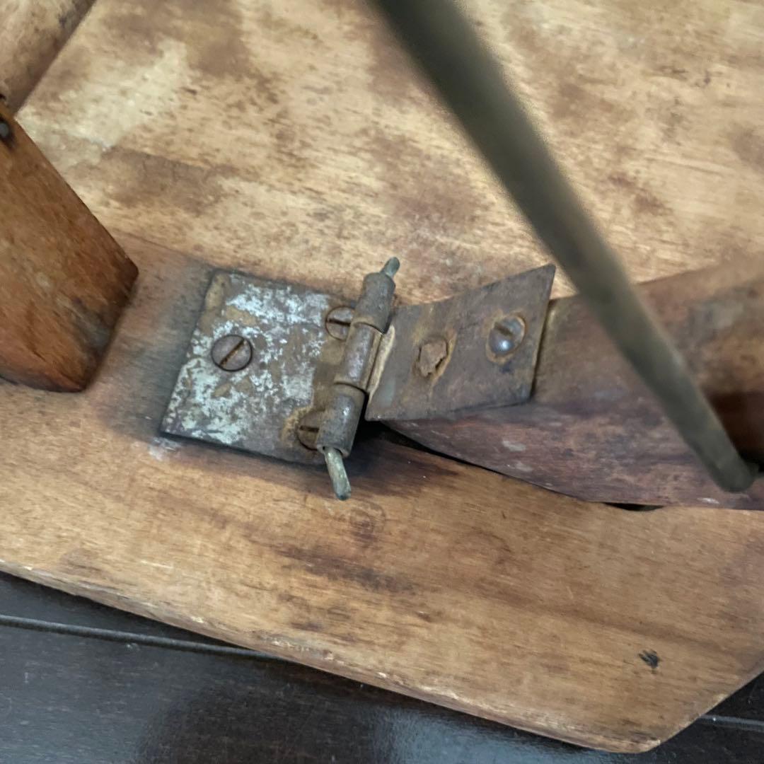 ヴィンテージ　脚立　ステップ　ラダー　木製　アンティーク