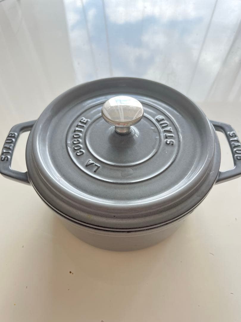 ストウブ　STAUB ピコココット ラウンド　グレー 18cm