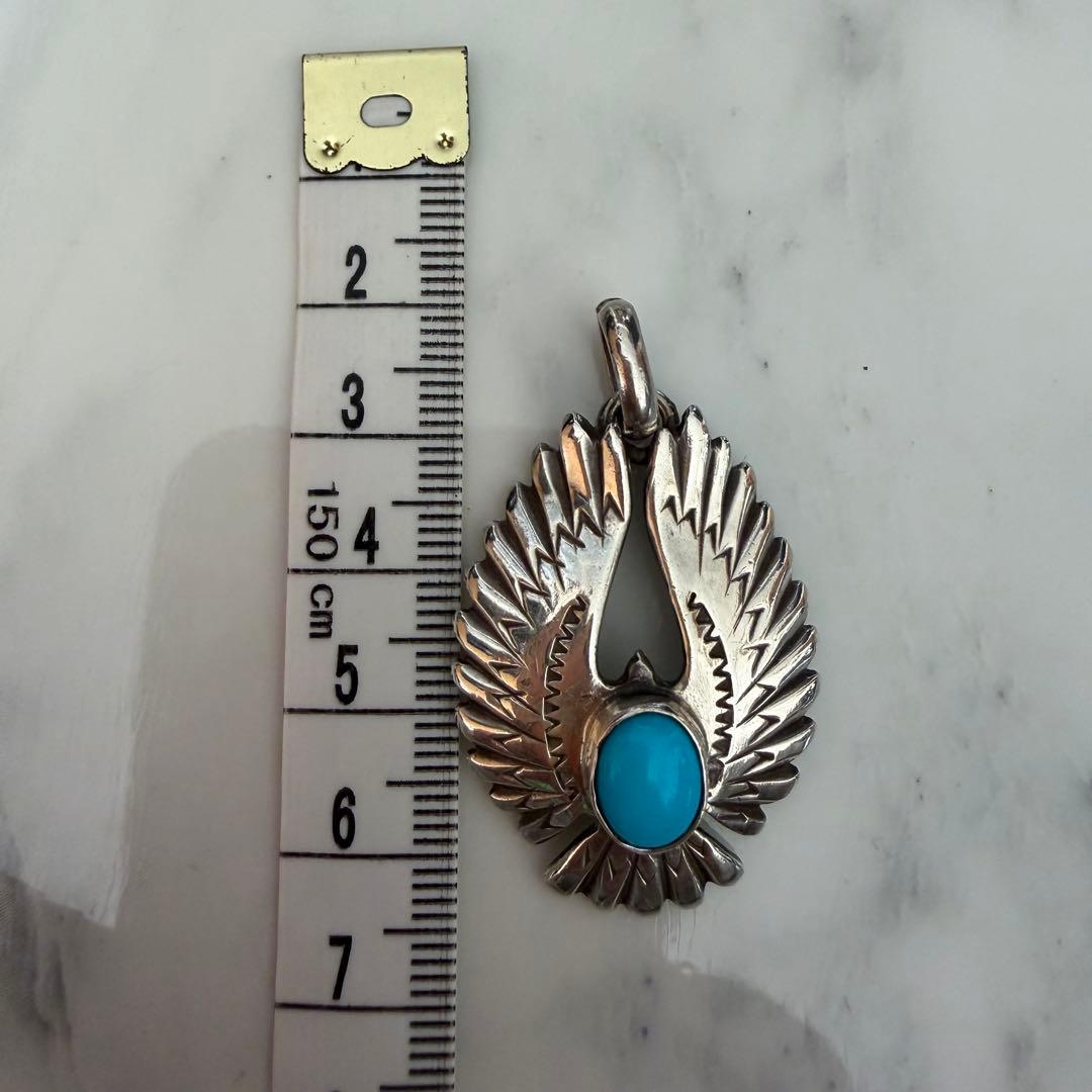 ビンゴブラザーズ イーグル ネックレス トップ シルバー ペンダント ターコイズ