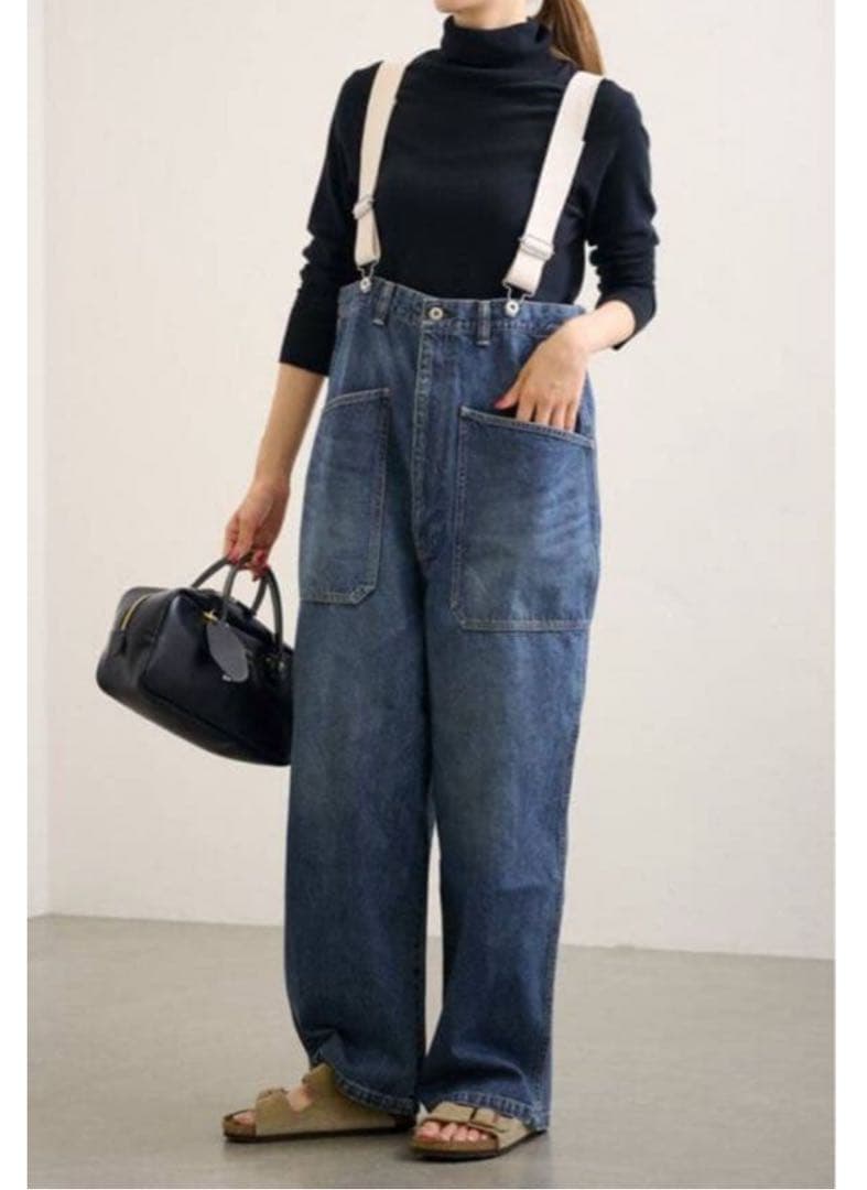 ジョンブル　デニムサロペット