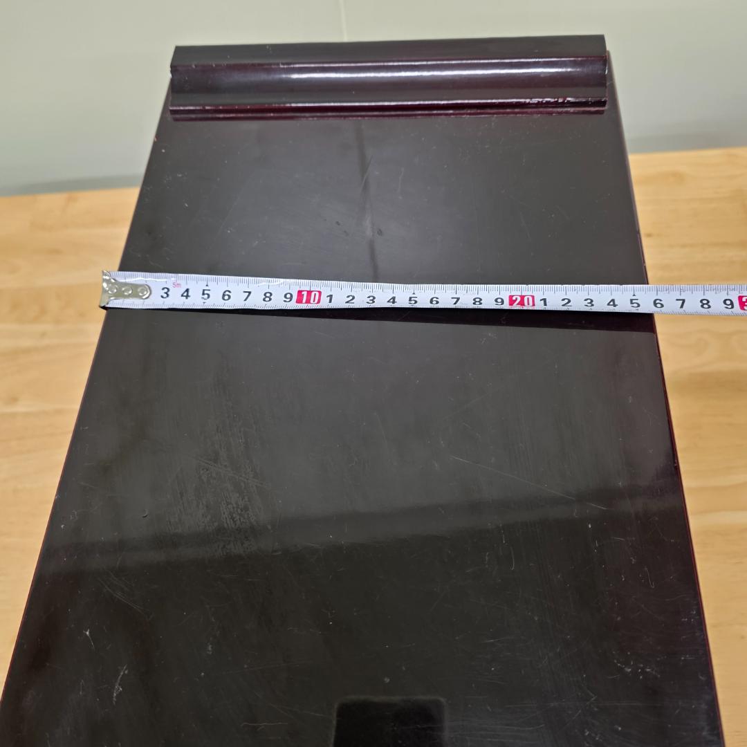 引き出し付き黒座卓 経机 お供え机 16号 仏壇用机 仏壇前机 仏壇前台