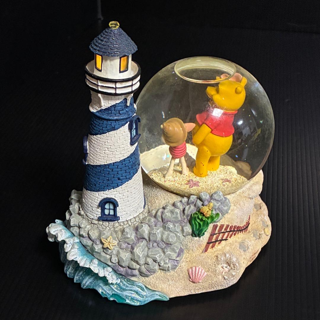ディズニー 希少動作品 プーさん ピグレット ティガー オルゴール スノードーム