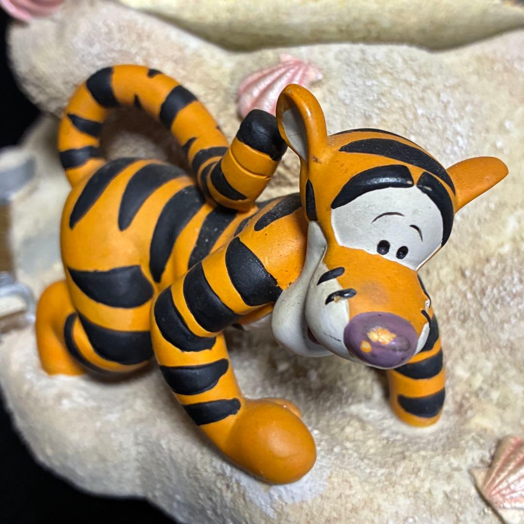 ディズニー 希少動作品 プーさん ピグレット ティガー オルゴール スノードーム