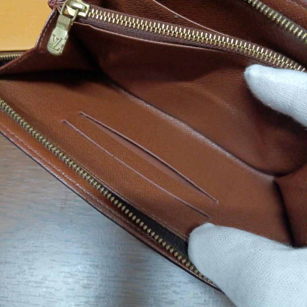 ルイ・ヴィトン。美品モノグラム、ポルトモネ、ジップ長財布