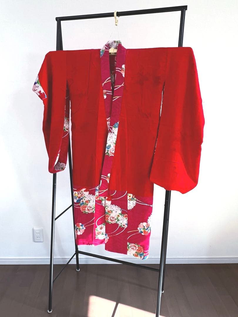 子供着物　四つ身　アンティーク