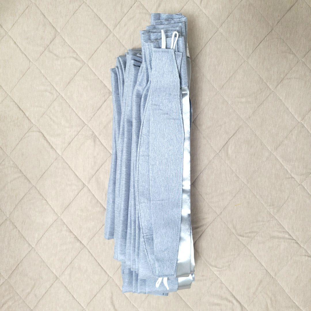 オーダーカーテン ウーノ ライトブルー 2倍ヒダ